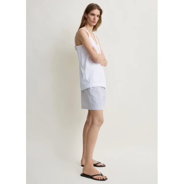 Toteme Striped summer shorts in Blue / Yellow, view 3