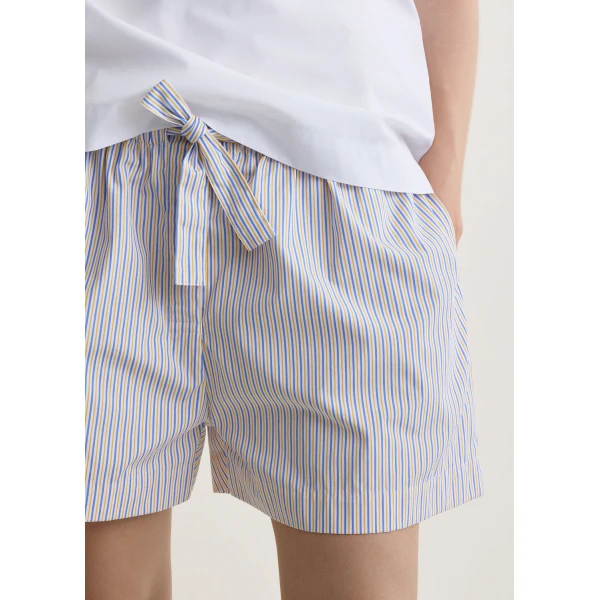Toteme Striped summer shorts in Blue / Yellow, view 5