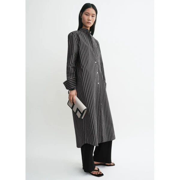 Toteme Striped summer tunic black/white in Black-white, view 2