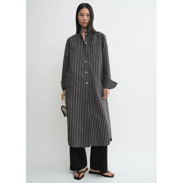 Toteme Striped summer tunic black/white in Black-white, view 4