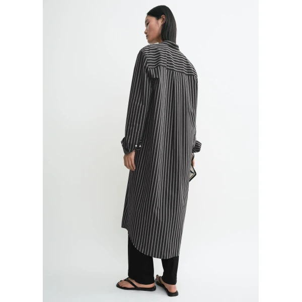 Toteme Striped summer tunic black/white in Black-white, view 5