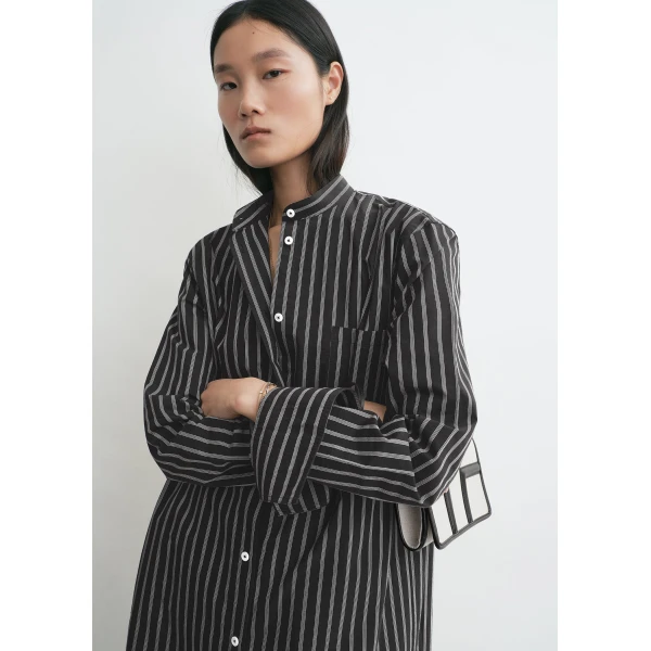 Toteme Striped summer tunic black/white in Black-white, view 6