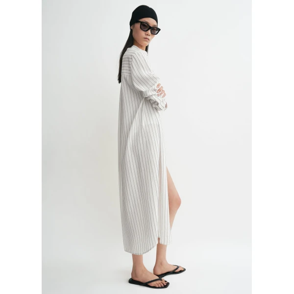 Toteme Striped summer tunic white/oyster in White-oyster, view 3
