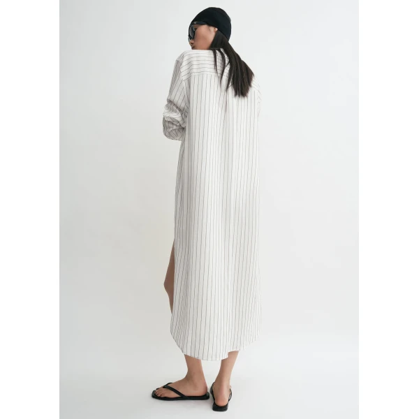 Toteme Striped summer tunic white/oyster in White-oyster, view 4