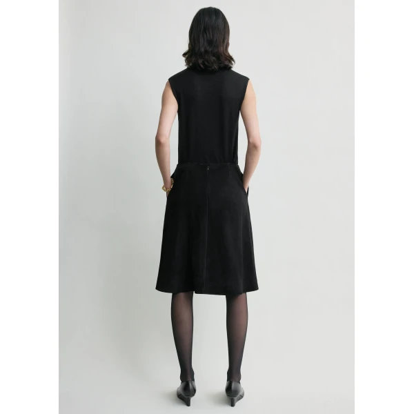 Toteme Suede skirt in Black, view 4