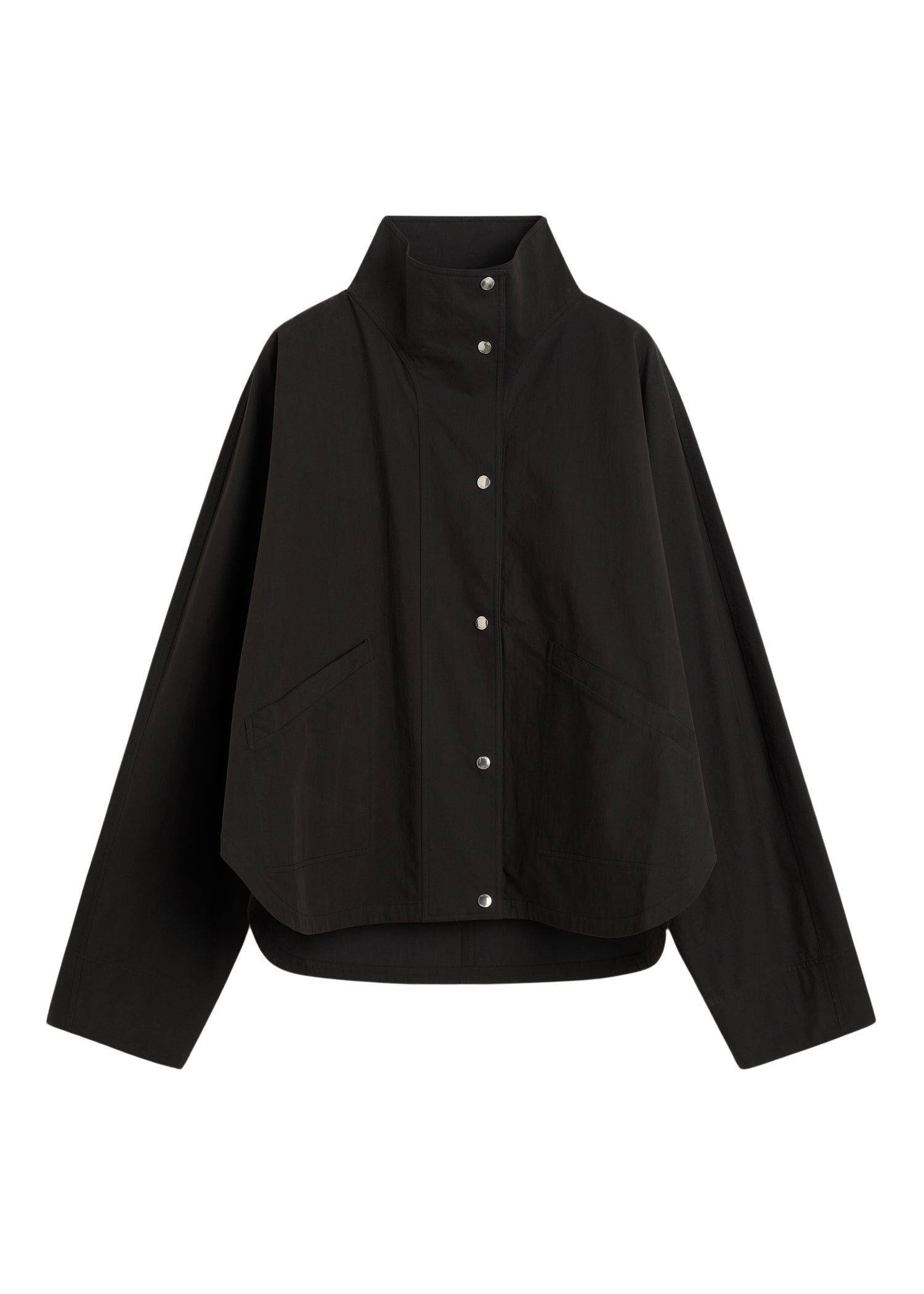 Totême Summer parachute jacket in Black - Jackets - Scandinavian Minimalist Luxury at Luxury Shoes 