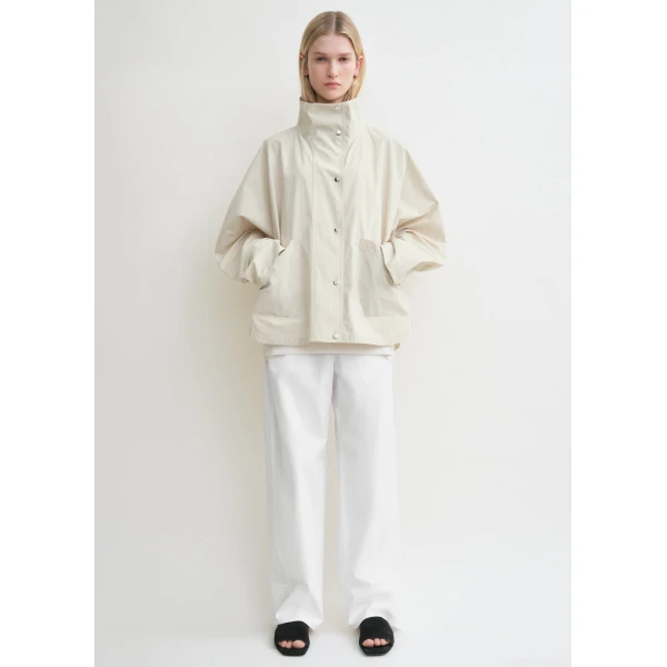 Toteme Summer parachute jacket in Oyster, view 2