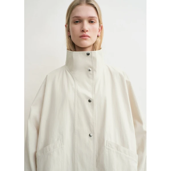 Toteme Summer parachute jacket in Oyster, view 5
