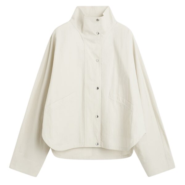 Toteme Summer parachute jacket in Oyster