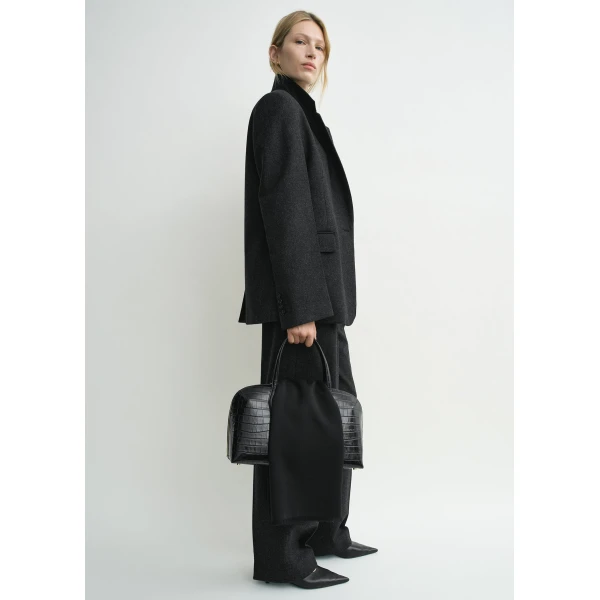 Toteme Tailored blazer charcoal in Charcoal melange, view 3