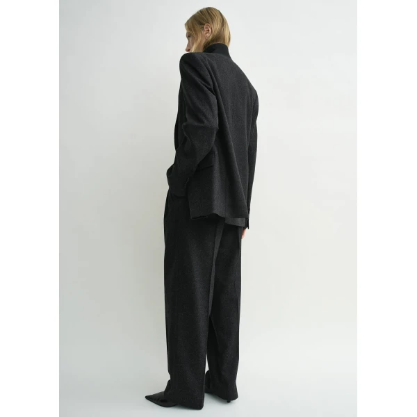 Toteme Tailored blazer charcoal in Charcoal melange, view 4
