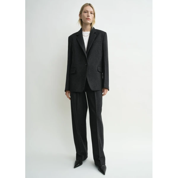 Toteme Tailored blazer charcoal in Charcoal melange, view 5
