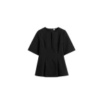 Toteme Tailored cotton top in Black
