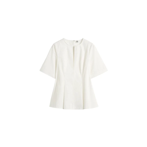 Toteme Tailored cotton top in White