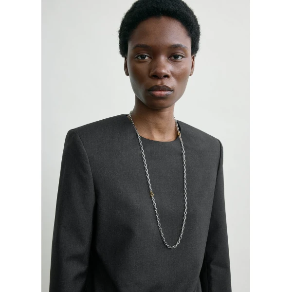 Toteme Tailored dinner blouse charcoal in Charcoal melange, view 5
