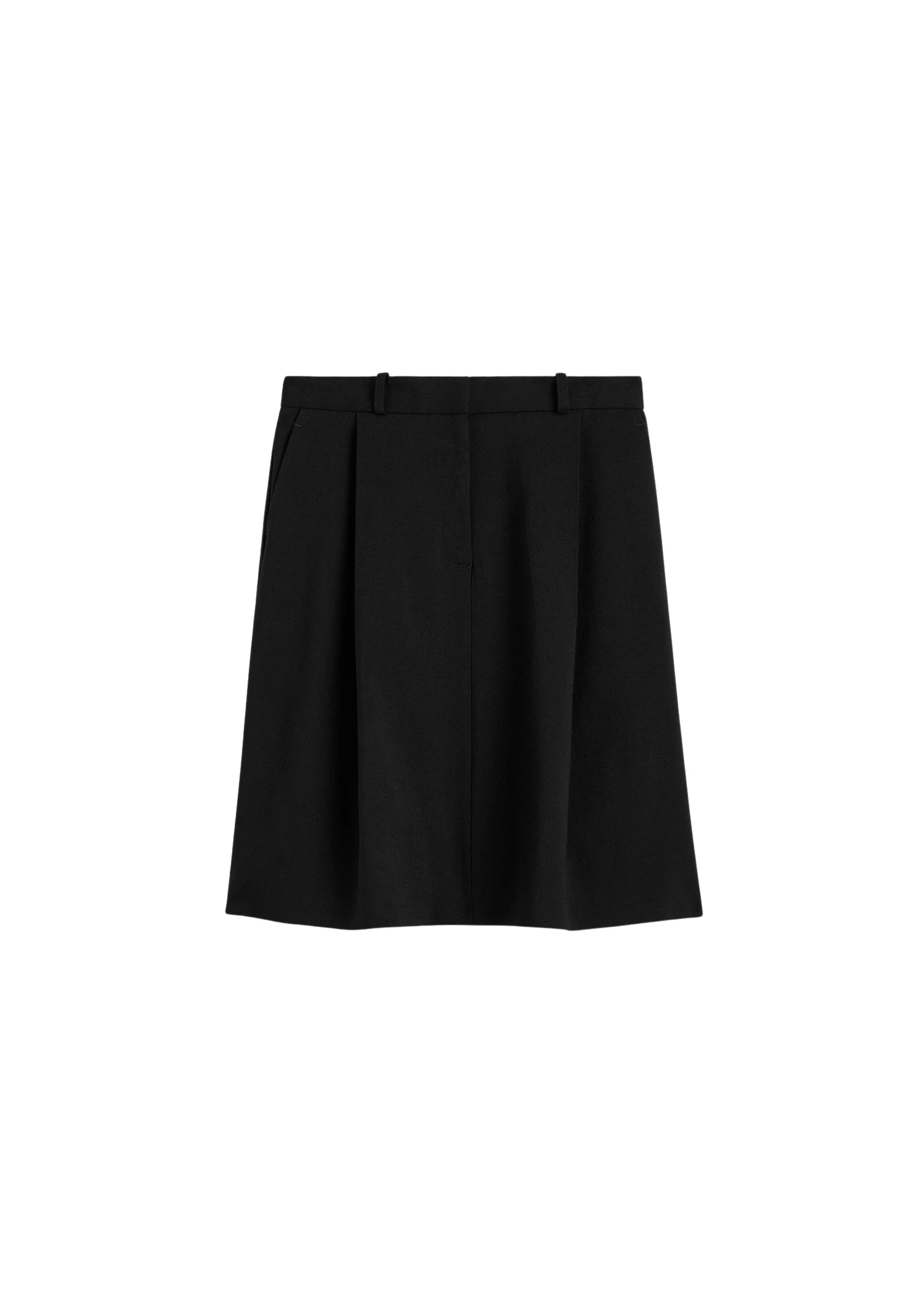 Toteme Tailored pleat skirt in Black