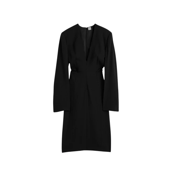 Toteme Tailored slouch dress in Black