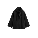 Toteme Technical scarf jacket in Black