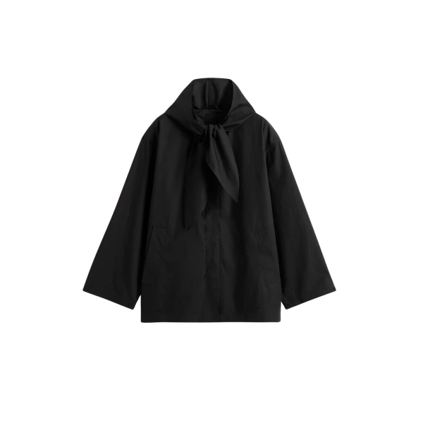 Toteme Technical scarf jacket in Black