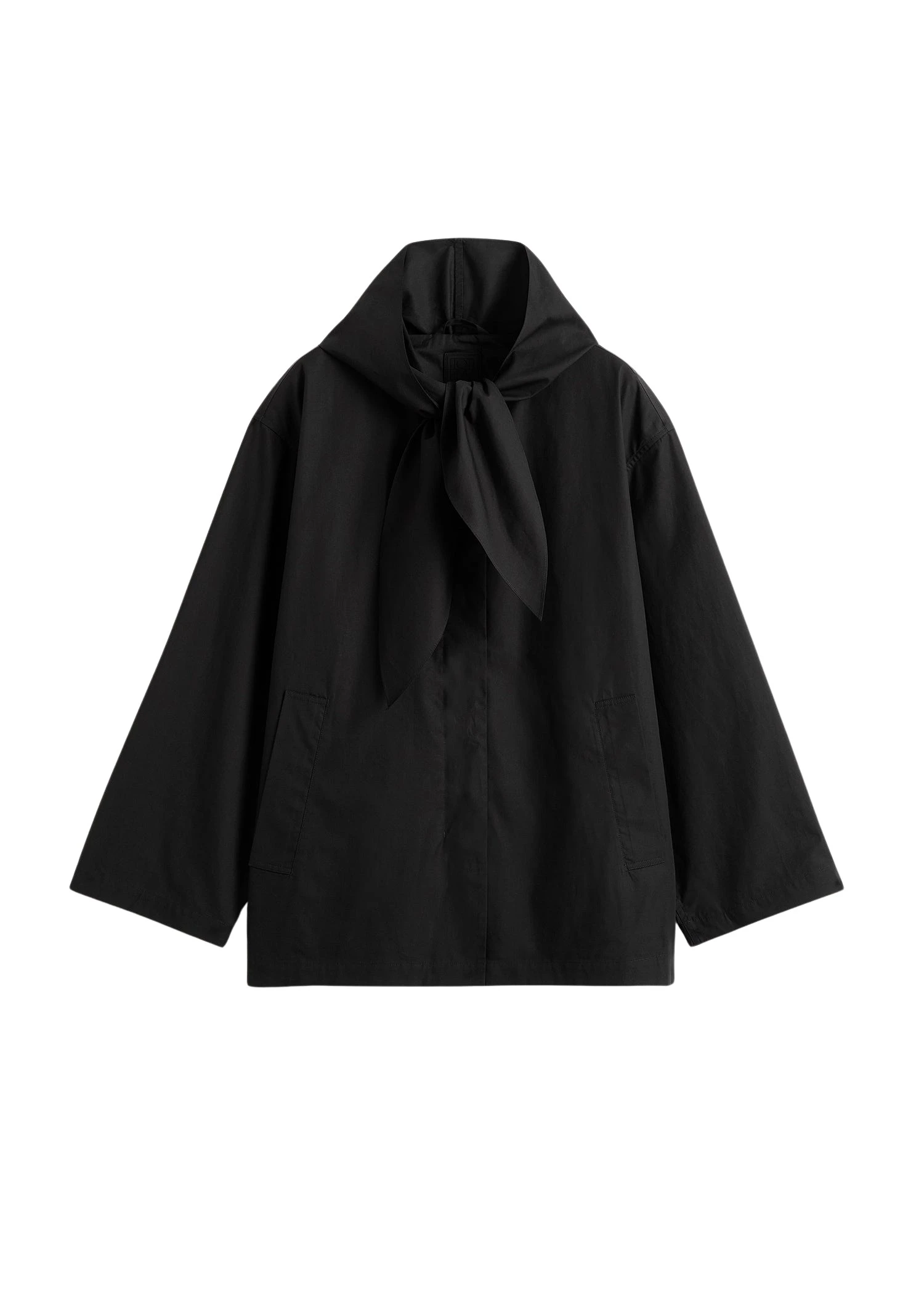 Toteme Technical scarf jacket in Black
