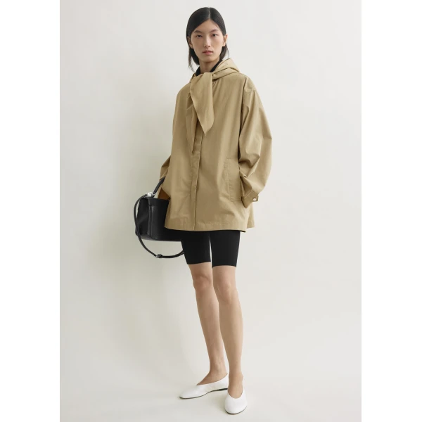 Toteme Technical scarf jacket in Cashew, view 2