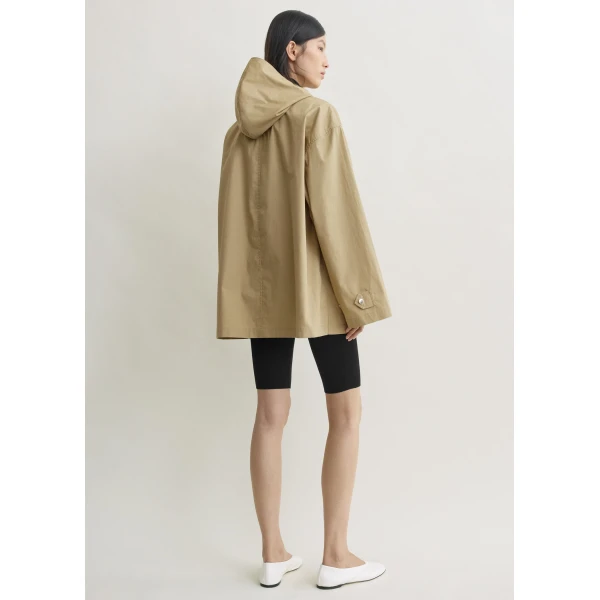 Toteme Technical scarf jacket in Cashew, view 4