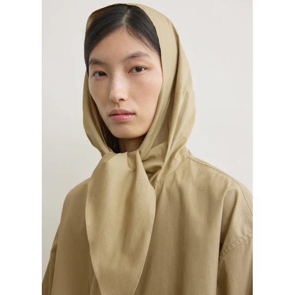 Toteme Technical scarf jacket in Cashew, view 6