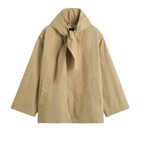 Toteme Technical scarf jacket in Cashew