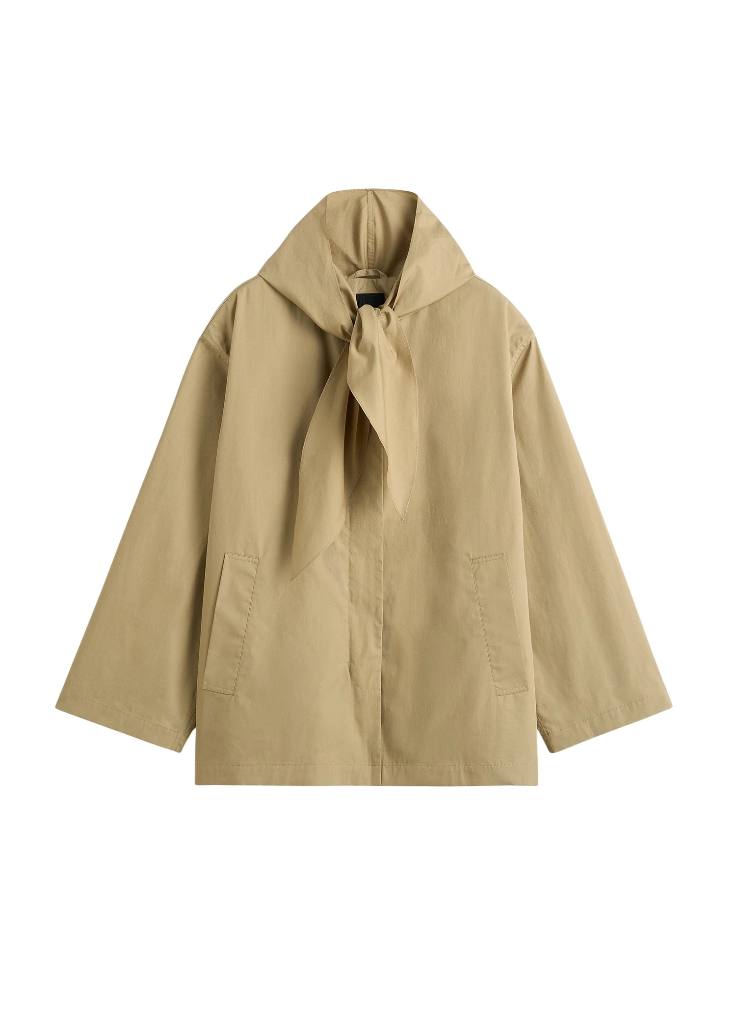 Toteme Technical scarf jacket in Cashew