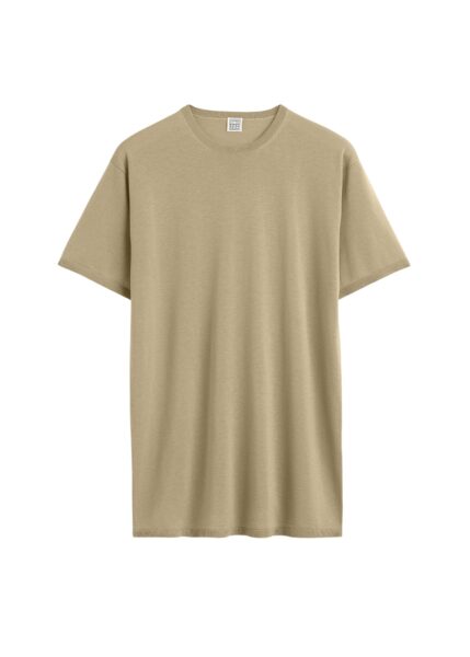 Totême Tee knit in Desert - Tops - Scandinavian Minimalist Luxury at Luxury Shoes 