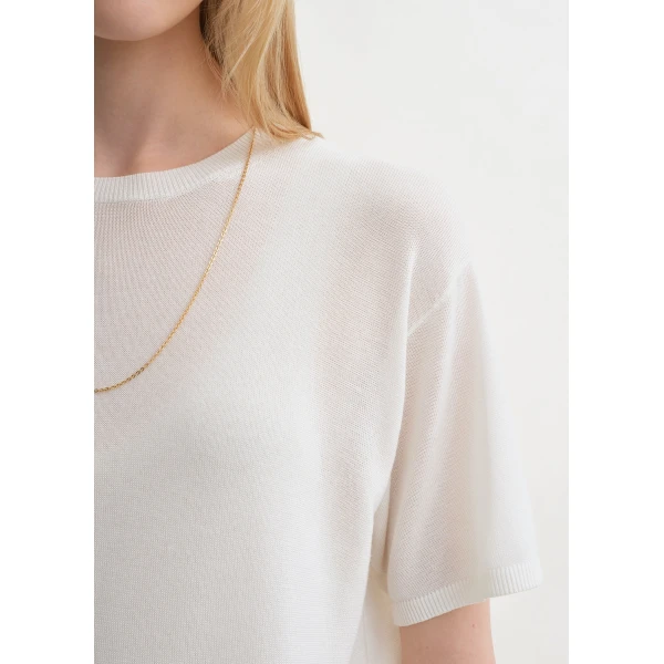 Toteme Tee knit in White, view 3