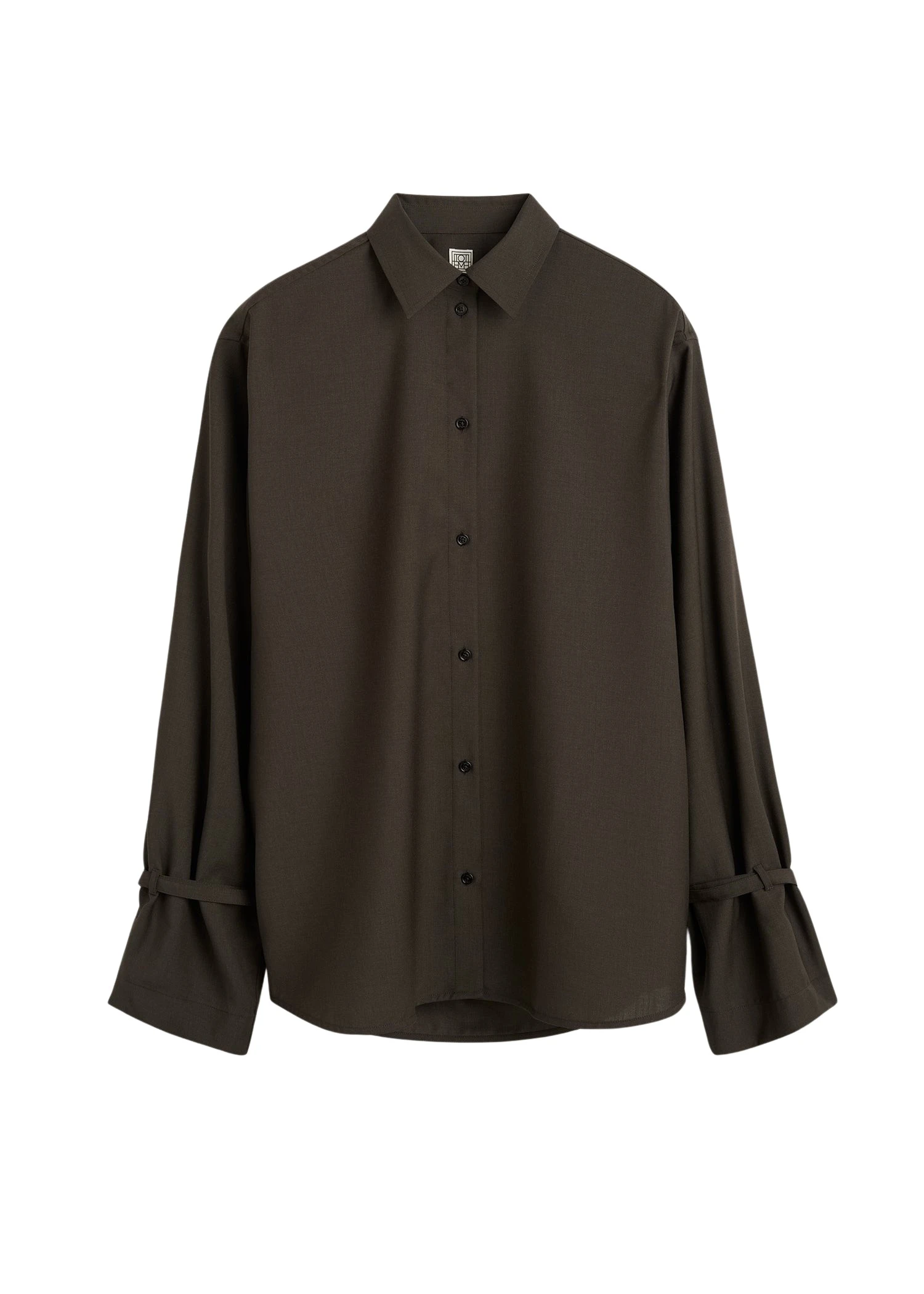 Toteme Tie-cuff shirt in Pepper