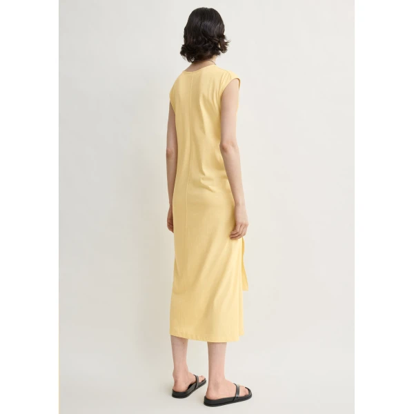 Toteme Tie-waist jersey dress in Buttercup, view 4