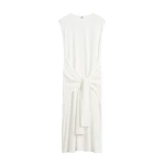 Toteme Tie-waist jersey dress in Off-white