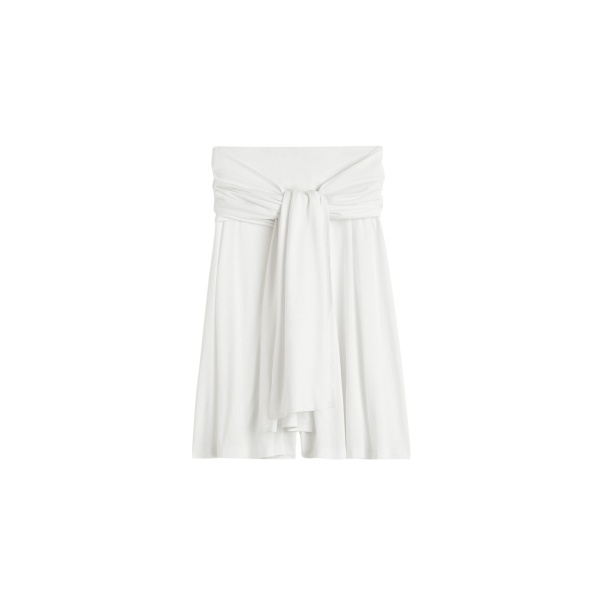 Totême Tie-waist jersey shorts in White - Shorts - Scandinavian Minimalist Luxury at Luxury Shoes 