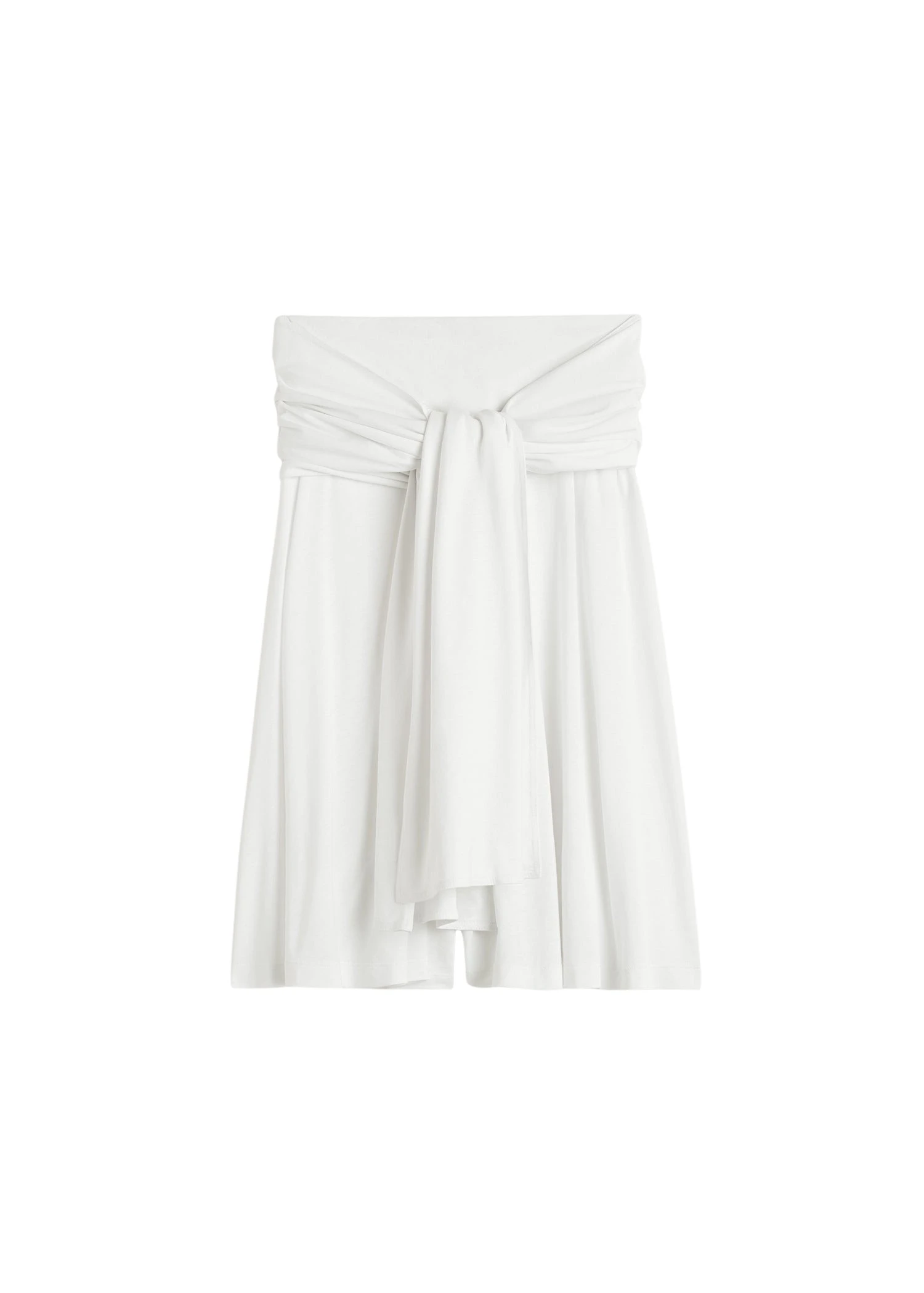 Toteme-Tie-waist-jersey-shorts-in-White77753_nobg Toteme Tie-waist jersey shorts in White