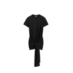 Toteme Tie-waist jersey top in Black