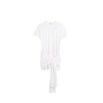 Toteme Tie-waist jersey top in White
