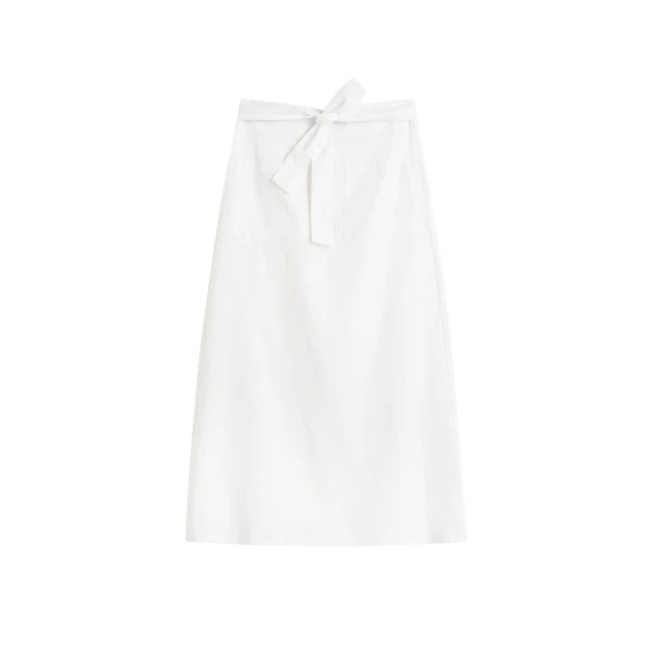 Toteme Tie-waist skirt in White