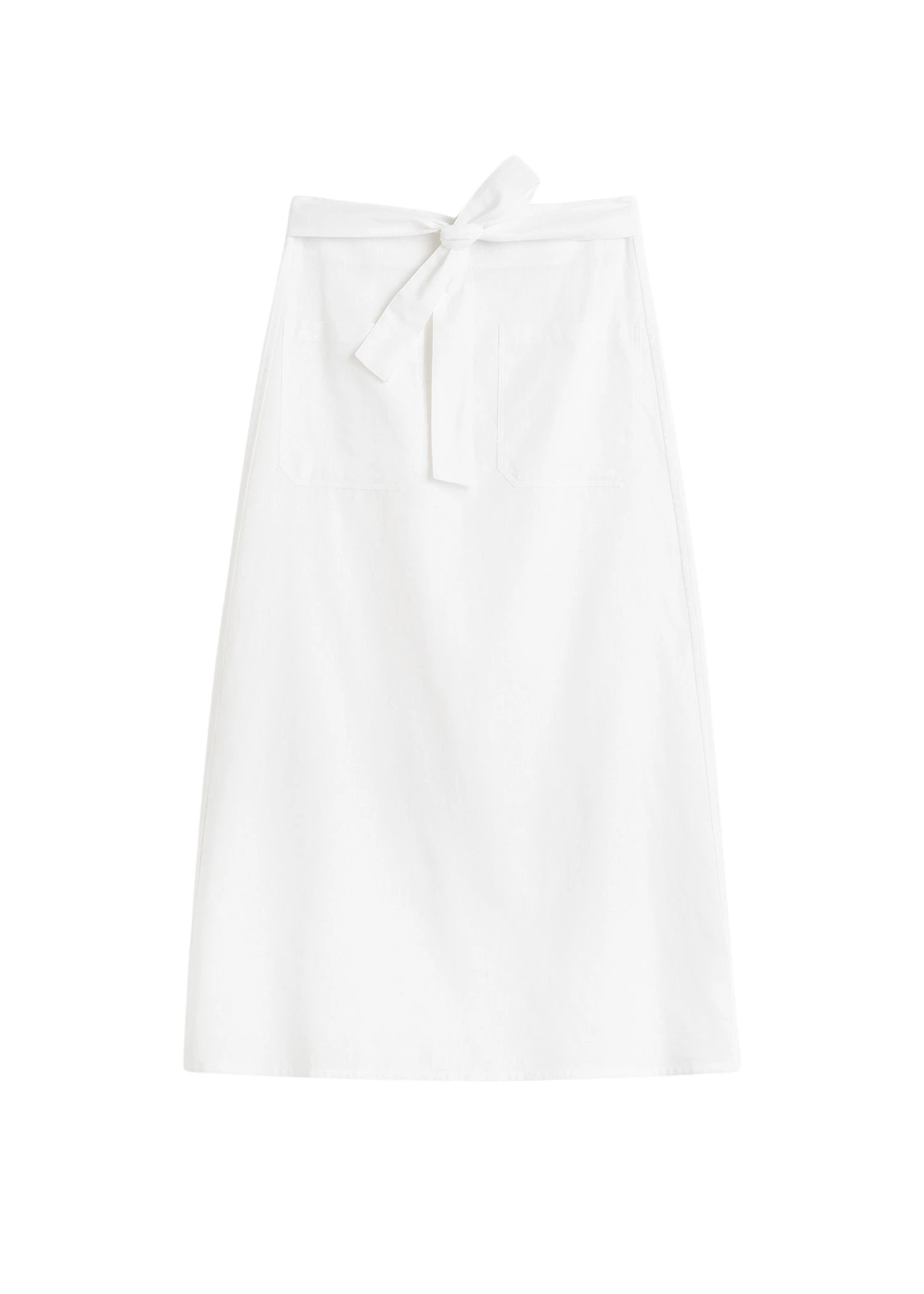 Toteme Tie-waist skirt in White