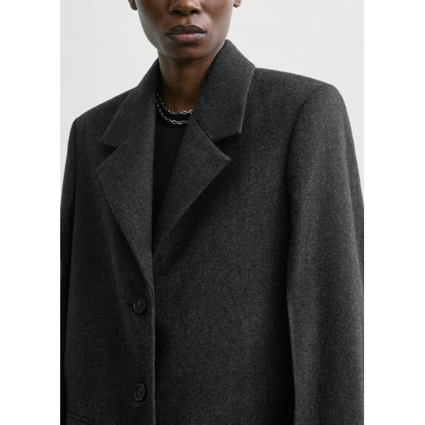 Toteme Twill suit jacket charcoal in Charcoal melange, view 6