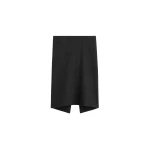 Toteme Twill suit skirt charcoal in Charcoal melange