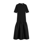 Toteme Twinflower tee dress in Black