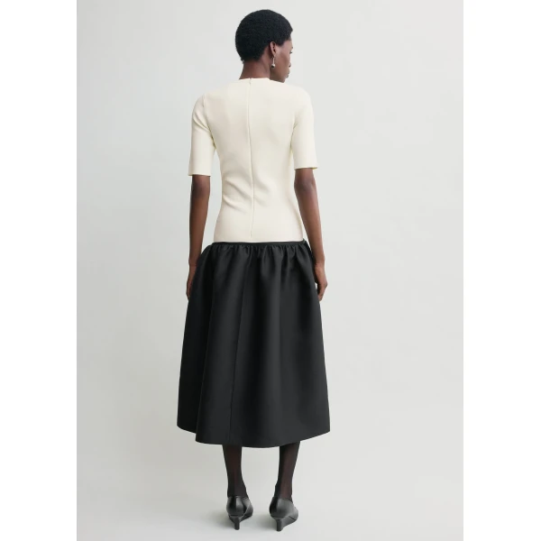 Toteme Twinflower tee dress in Ecru, view 4