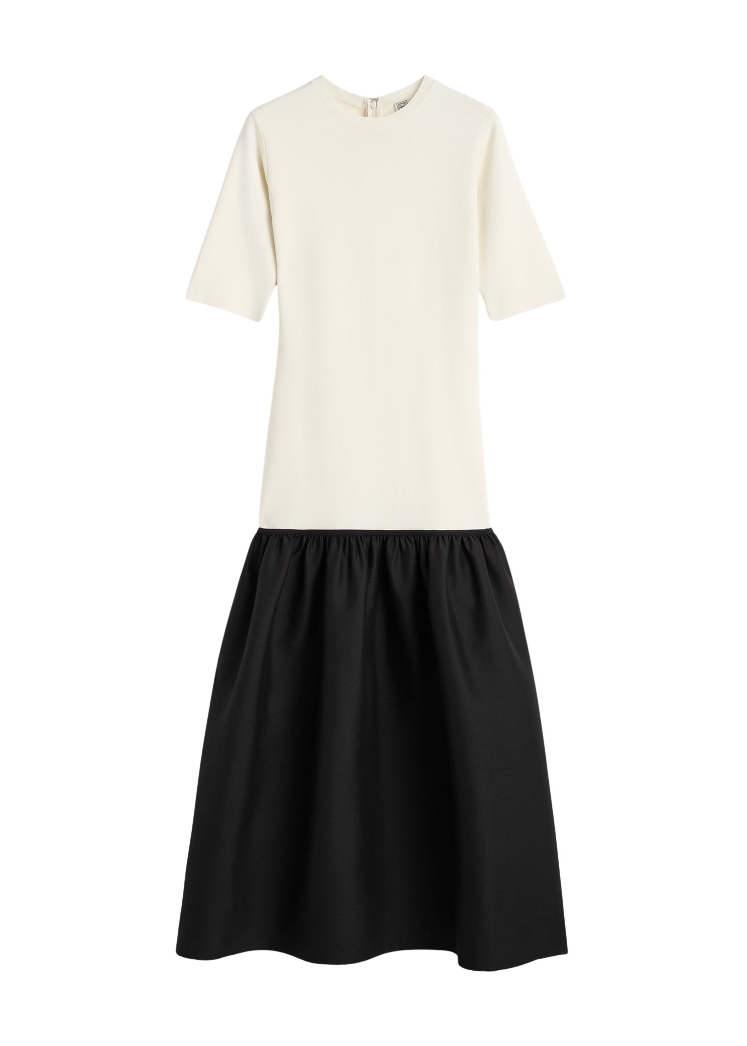 Totême Twinflower tee dress in Ecru - Dresses - Scandinavian Minimalist Luxury at Luxury Shoes 