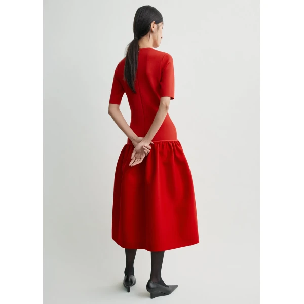 Toteme Twinflower tee dress in Poppy, view 4