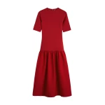 Toteme Twinflower tee dress in Poppy