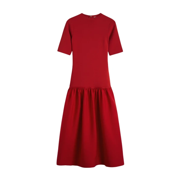 Totême Twinflower tee dress in Poppy - Dresses - Scandinavian Minimalist Luxury at Luxury Shoes 