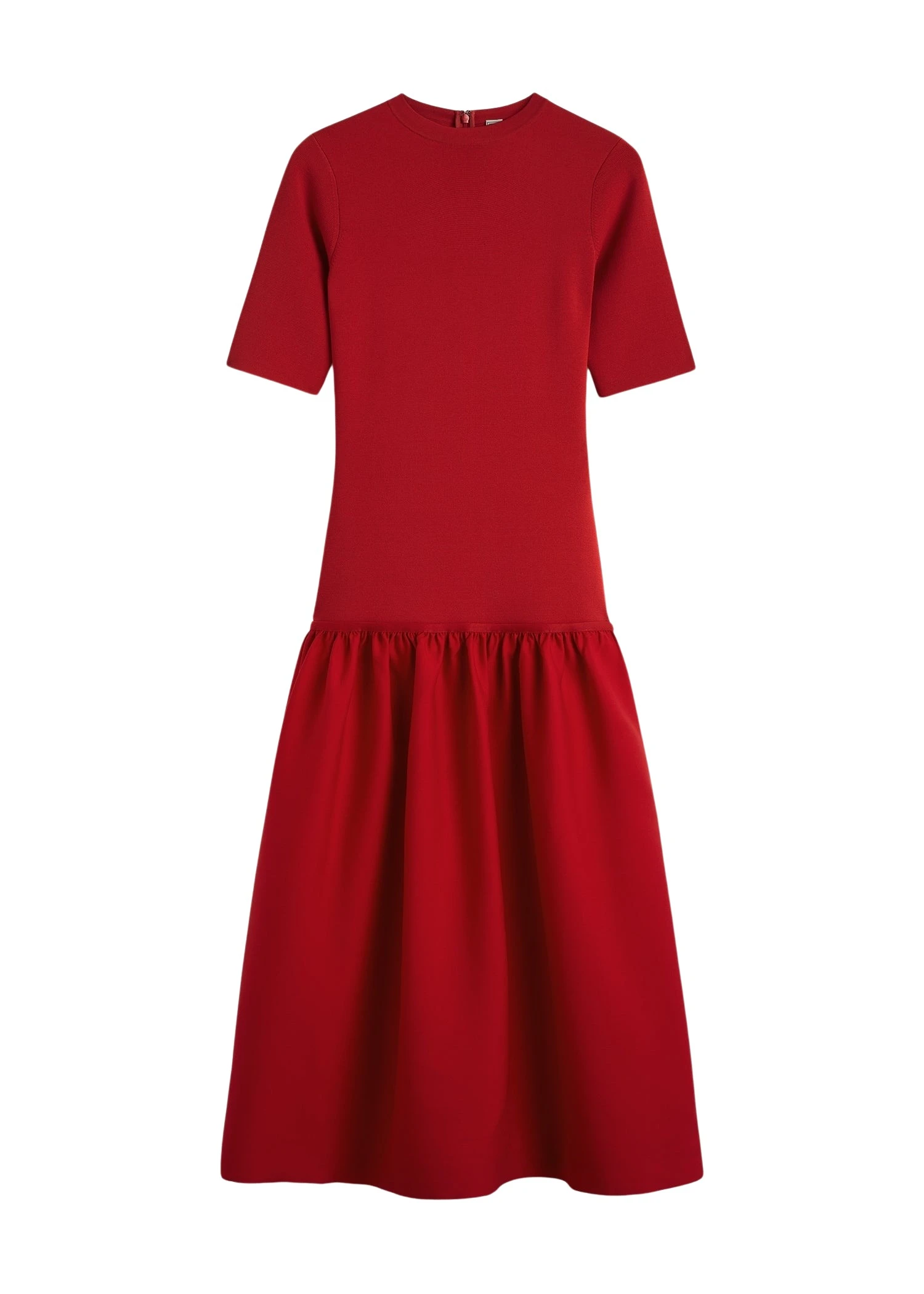 Toteme Twinflower tee dress in Poppy