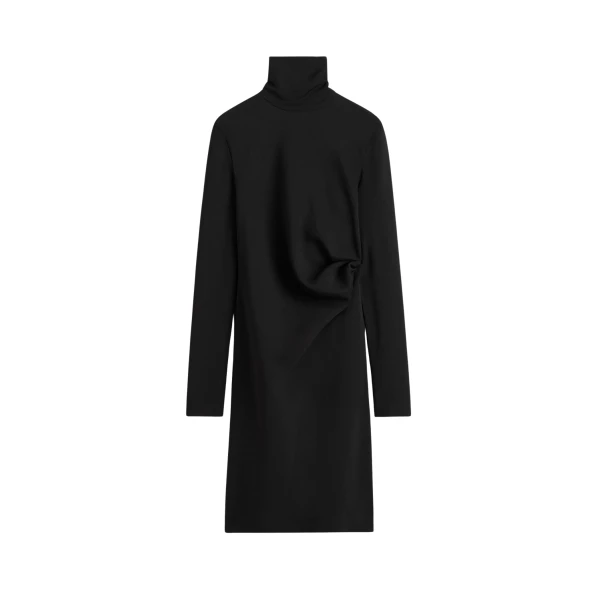 Totême Twist dress in Black - Dresses - Scandinavian Minimalist Luxury at Luxury Shoes 